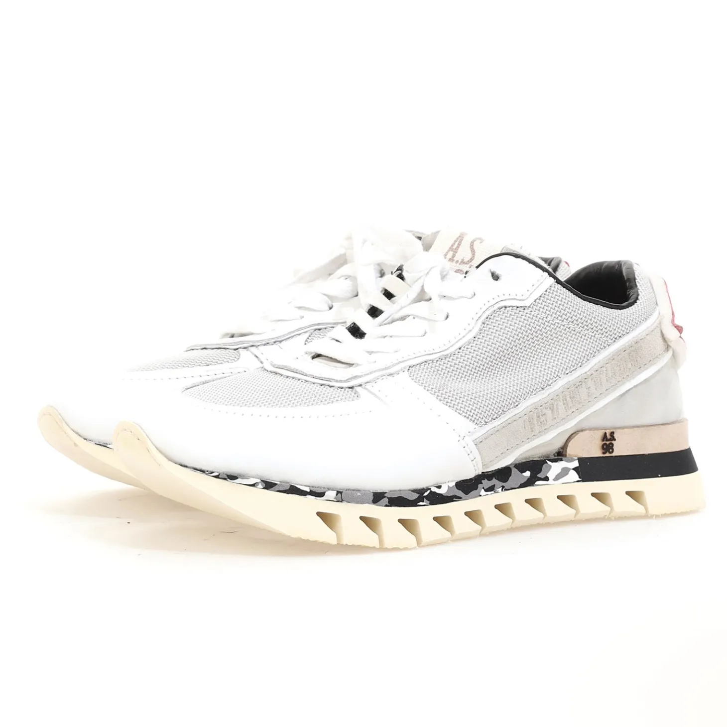 AS98 JET E23-U54102 SNEAKERS COMBI 16 BIANCO