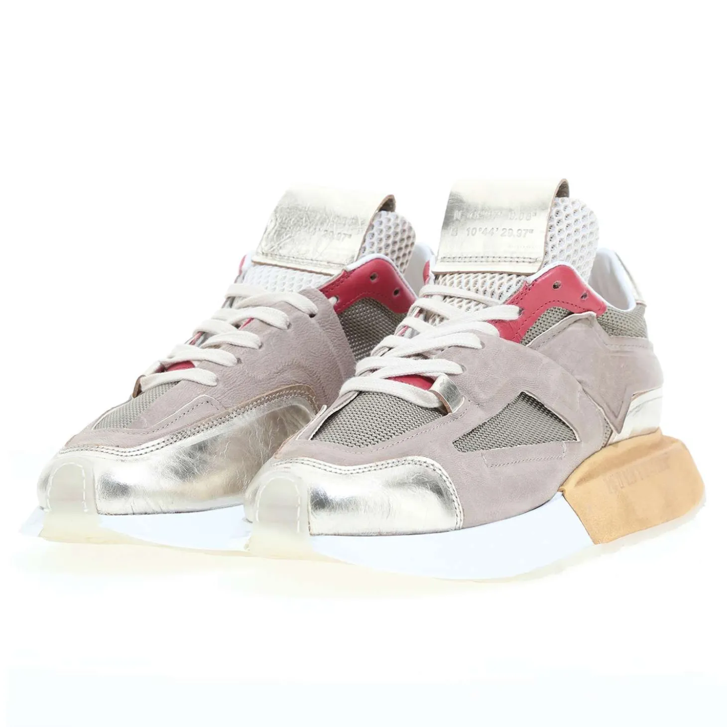 AS98 4MEN E23-U75102 SNEAKERS PLATINO COMBI 4