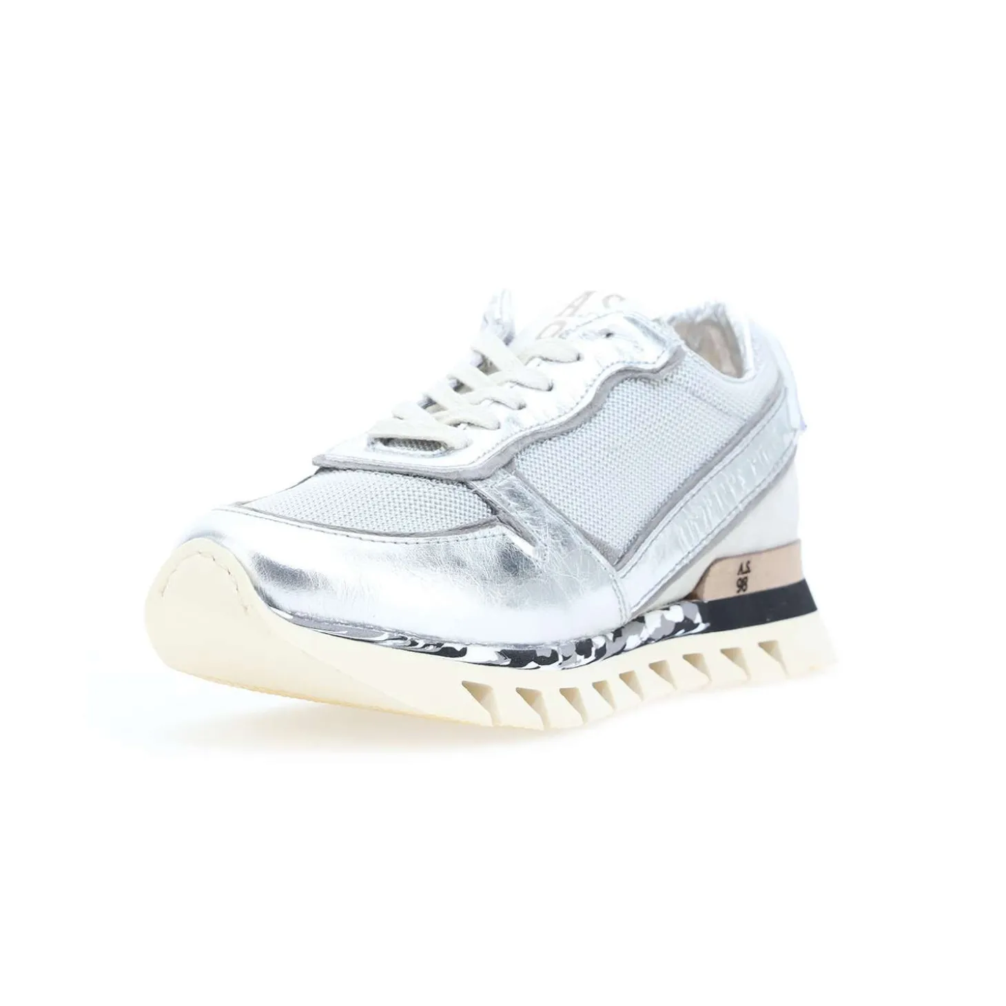 AS98 OBJETTINA E23-B08101 SNEAKERS COMBI 7 ARGENTO